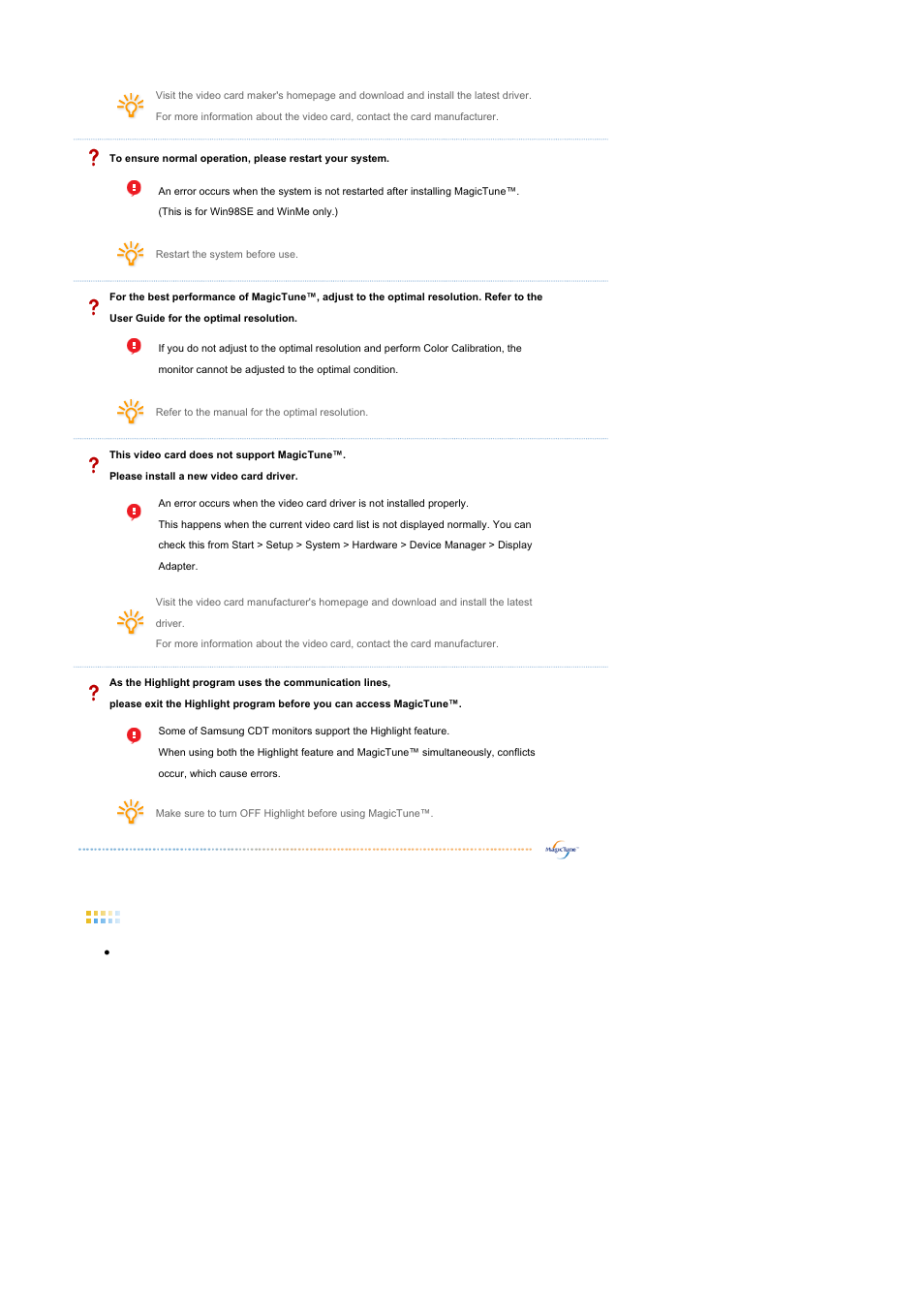 Troubleshooting | Samsung 204B User Manual | Page 49 / 76