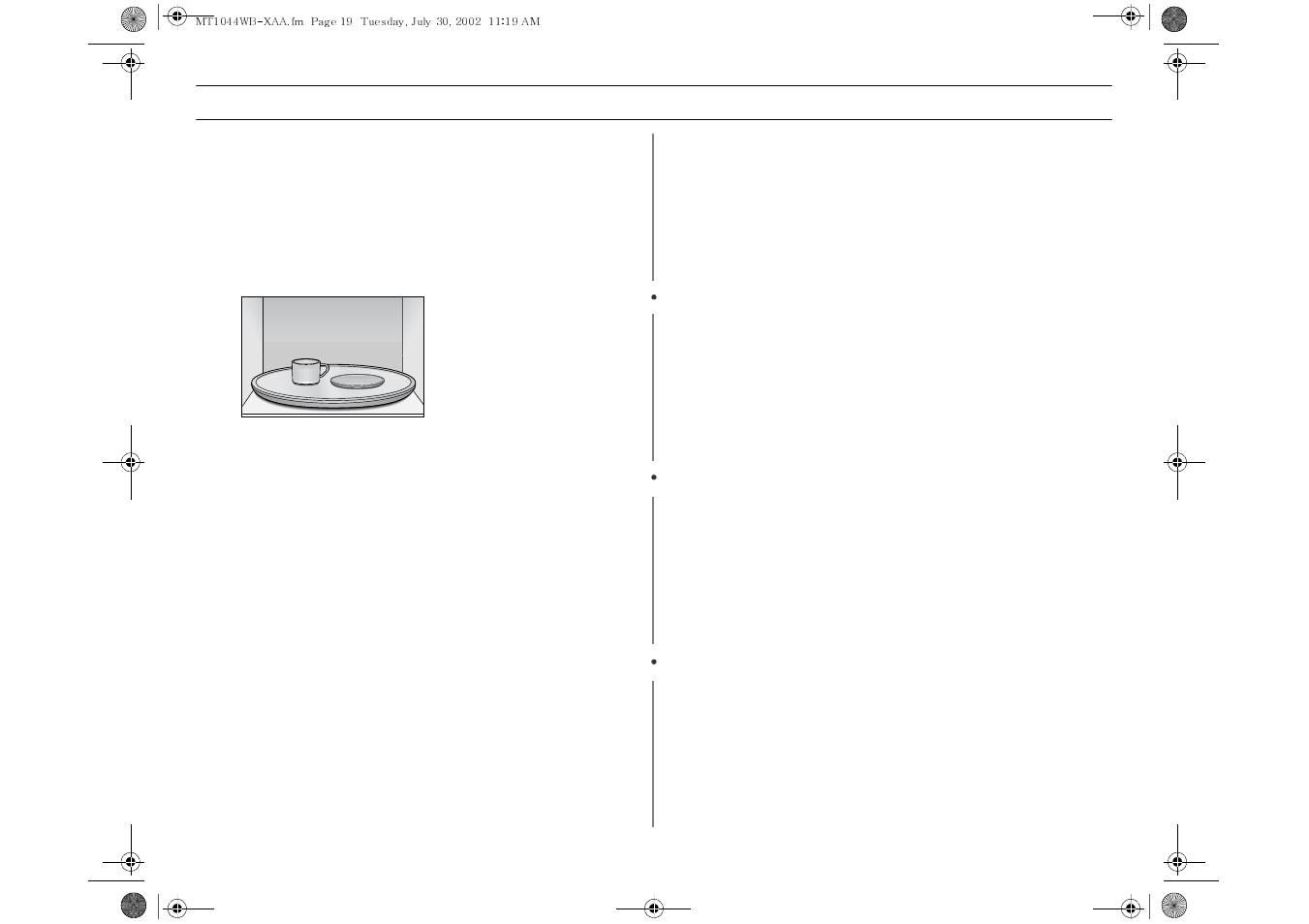 Cooking instructions | Samsung MT1044WBBB/CB User Manual | Page 19 / 36