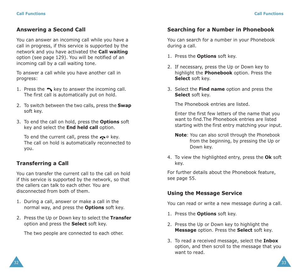 Samsung SGH-X100A User Manual | Page 18 / 87