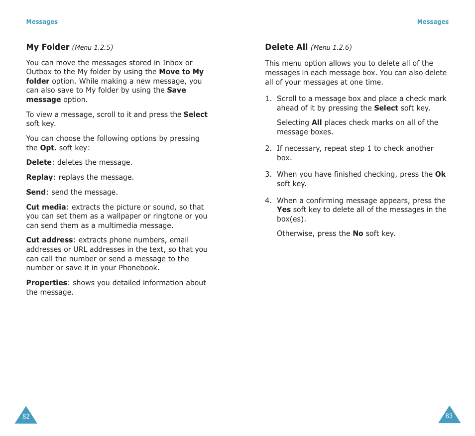 Samsung SGH-X100A User Manual | Page 43 / 87