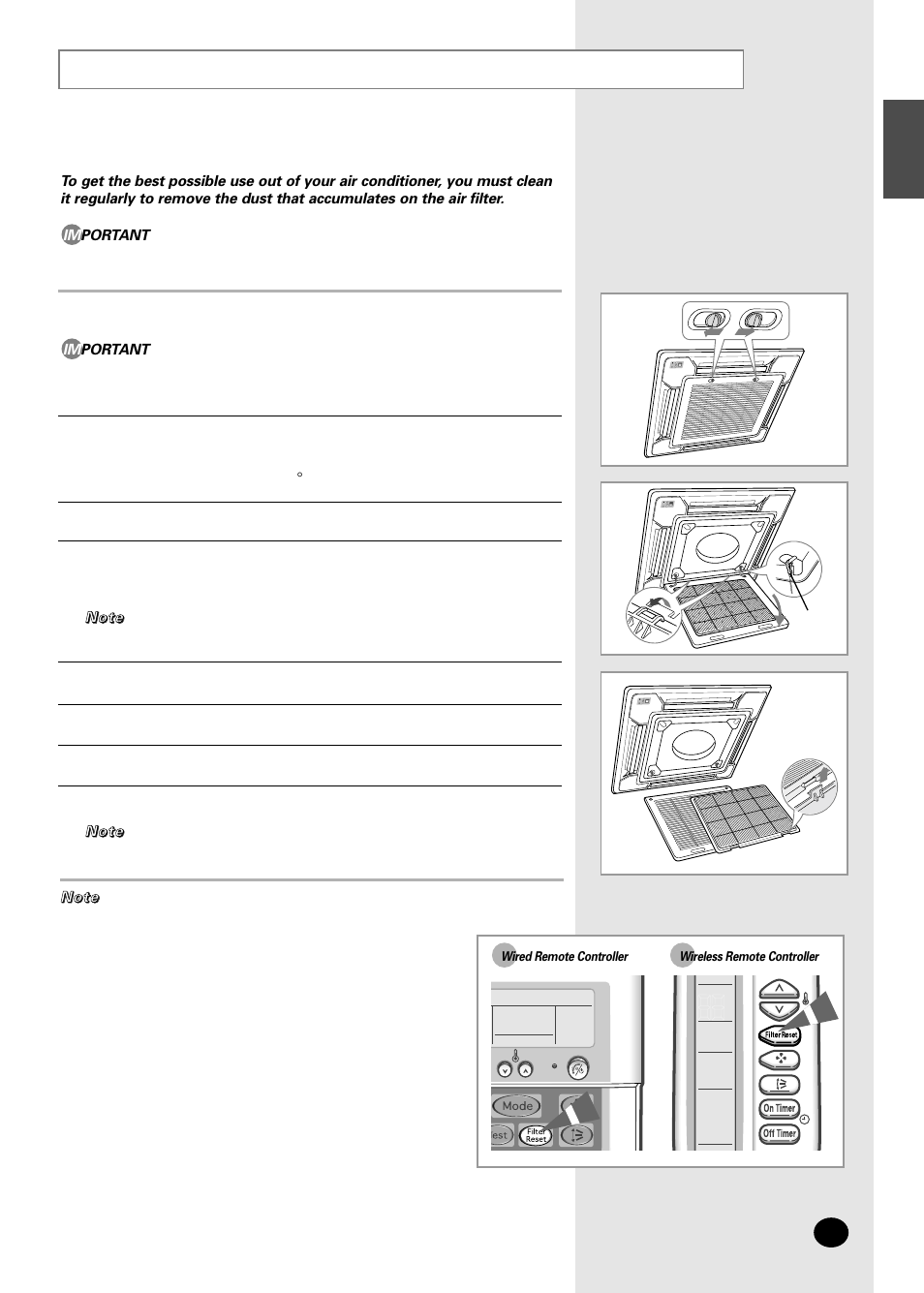 Cleaning your air conditioner | Samsung AVMCC052CA0 User Manual | Page 11 / 16