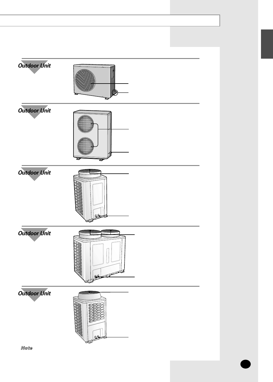 Outdoor unit | Samsung AVMCC052CA0 User Manual | Page 5 / 16