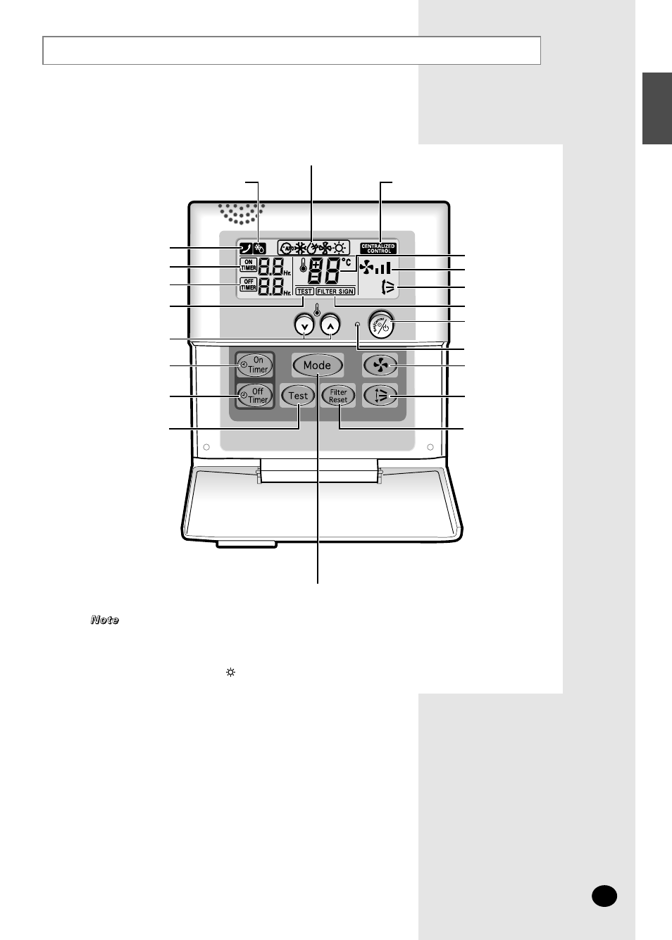 Wired remote controller-buttons and display | Samsung AVMCC052CA0 User Manual | Page 7 / 16