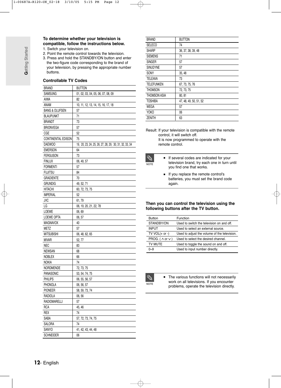 Samsung DVD-R120 EN User Manual | Page 12 / 95