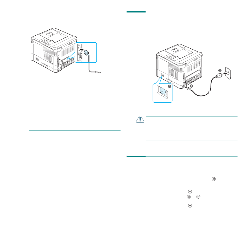 Turning the printer on, Printing a demo page | Samsung ML-3560 Series User Manual | Page 20 / 124