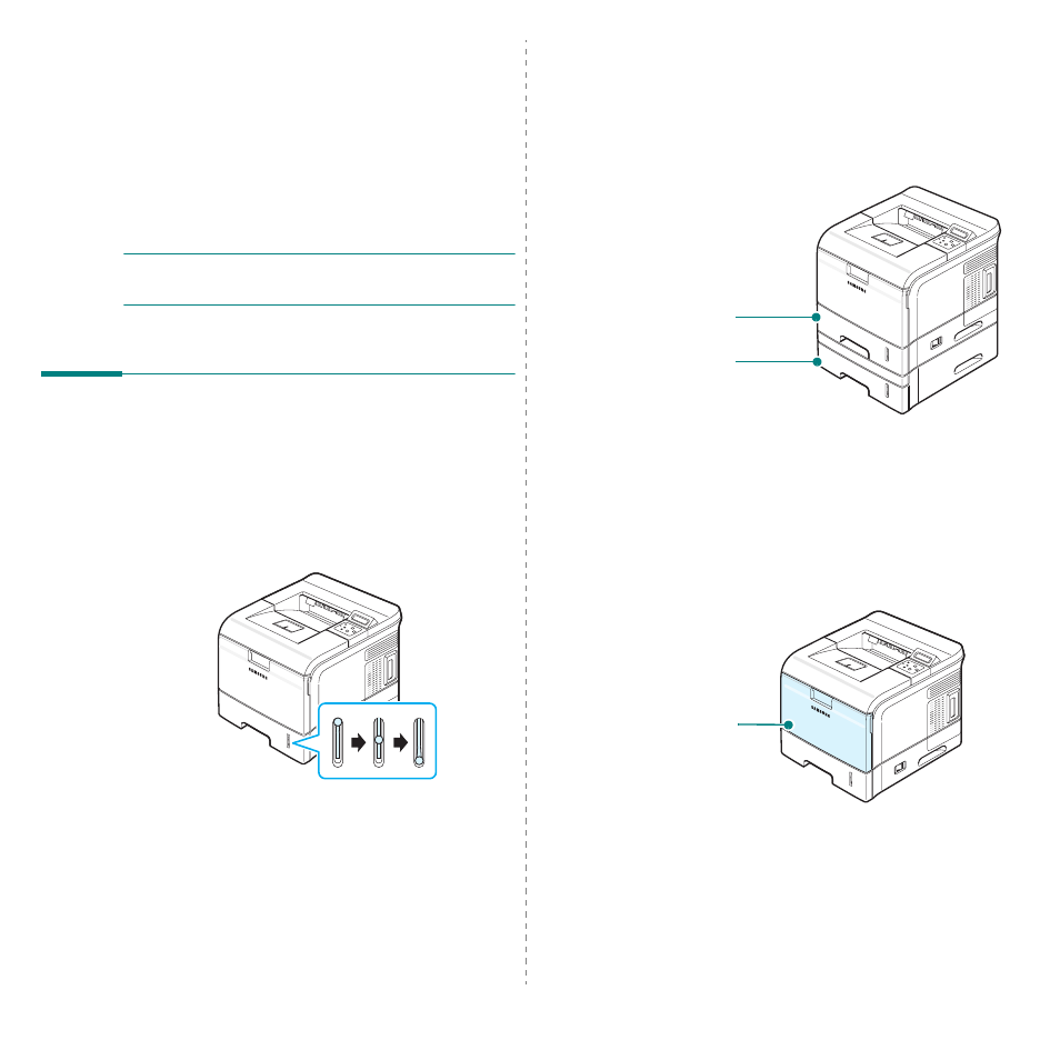 Loading paper, Using the tray 1 or the optional tray, Using the multi-purpose tray | Samsung ML-3560 Series User Manual | Page 33 / 124