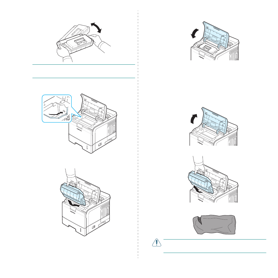 Replacing the toner cartridge | Samsung ML-3560 Series User Manual | Page 44 / 124