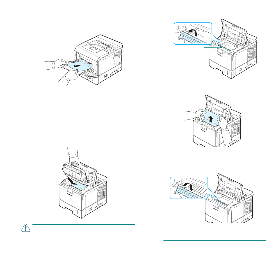 Around the toner cartridge (paper jam 1) | Samsung ML-3560 Series User Manual | Page 53 / 124