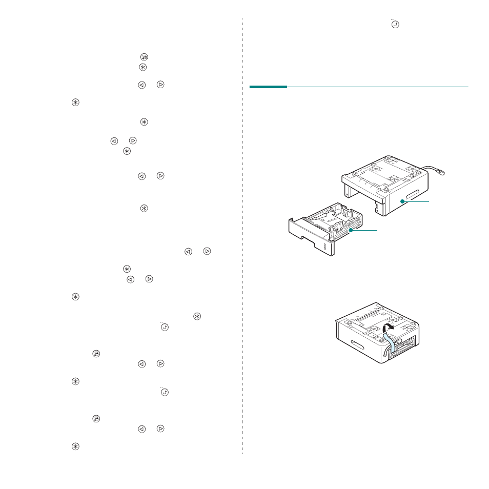 Installing an optional tray 2 | Samsung ML-3560 Series User Manual | Page 72 / 124