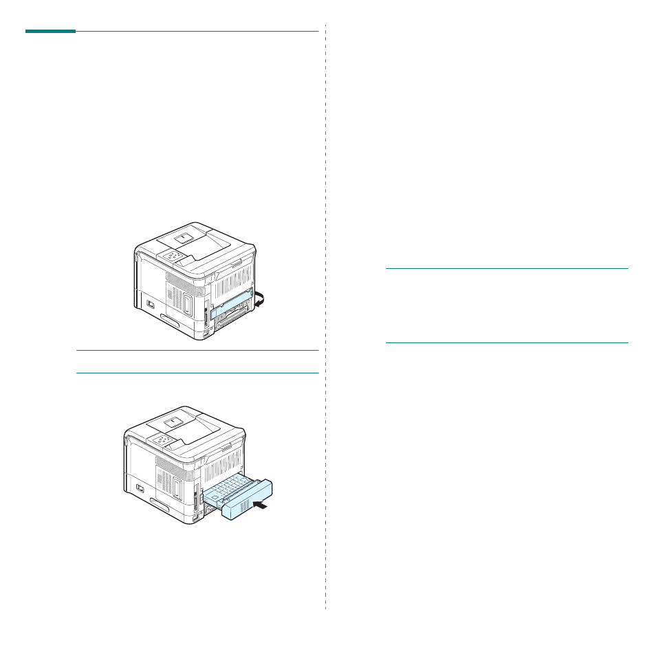 Installing a duplex unit, Printing on both sides of paper | Samsung ML-3560 Series User Manual | Page 74 / 124