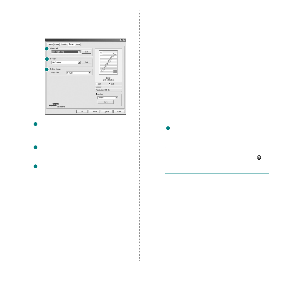 Extras tab | Samsung ML-3560 Series User Manual | Page 98 / 124