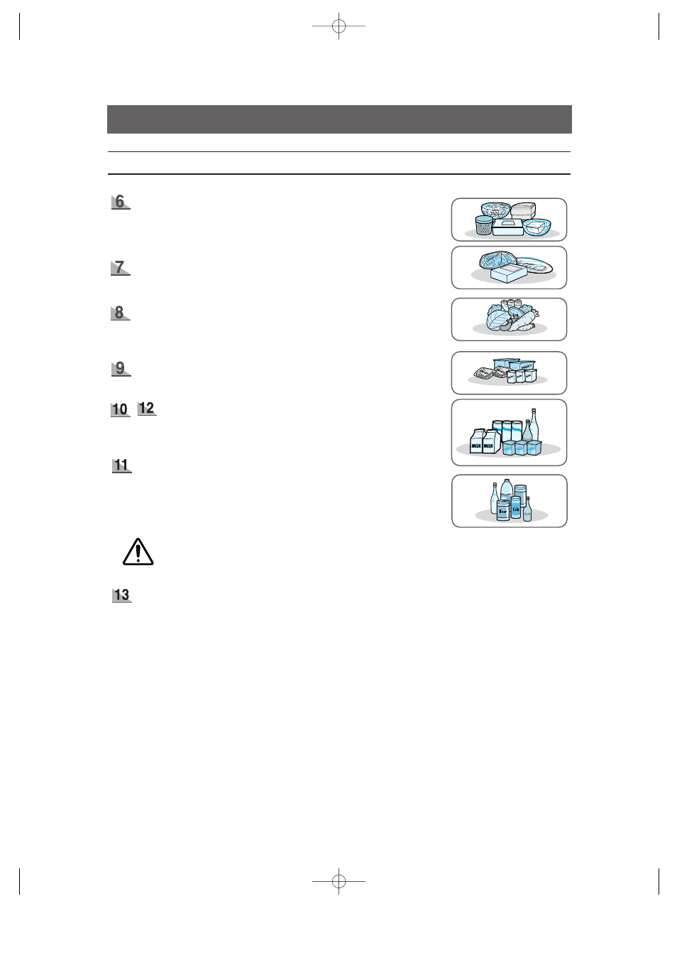Food storage guide, Chilled food storage in refrigerator | Samsung HomePAD RH2777AT User Manual | Page 11 / 61