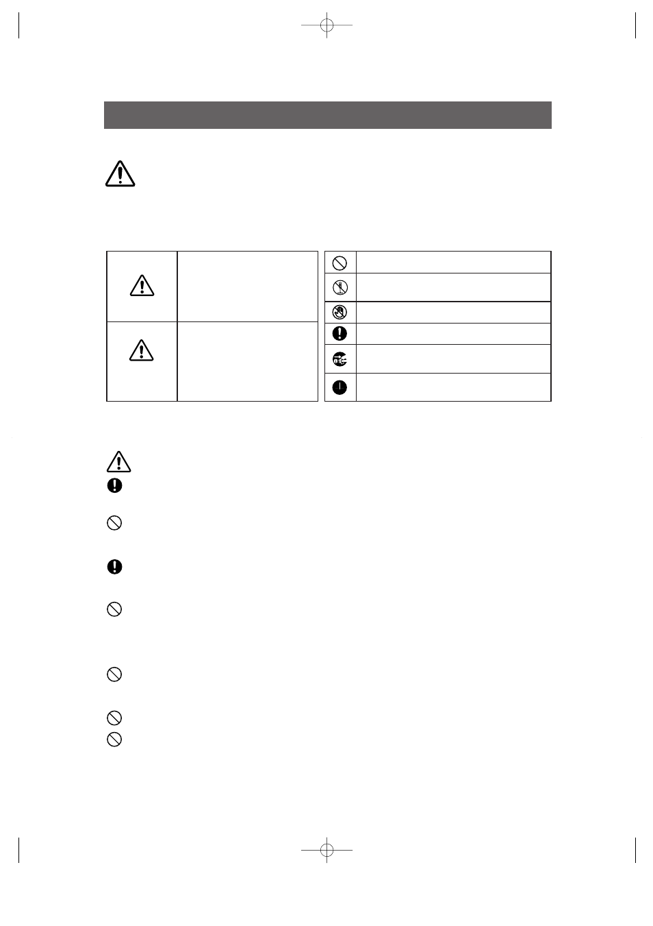 Safety warning signs | Samsung HomePAD RH2777AT User Manual | Page 2 / 61