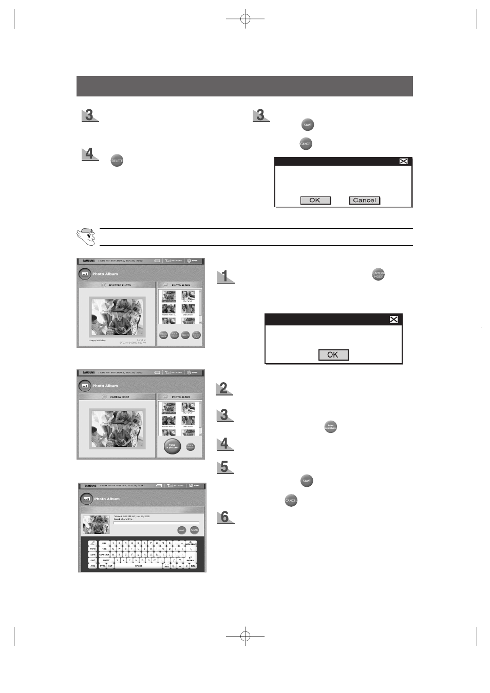 User interface, Photo album (1) | Samsung HomePAD RH2777AT User Manual | Page 39 / 61