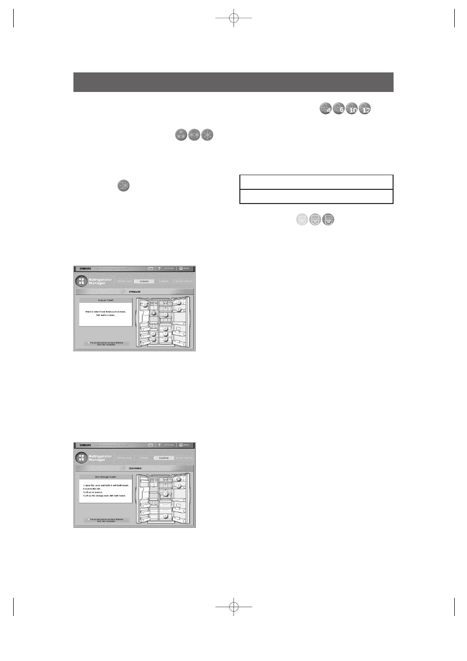 User interface, Cleaning storage | Samsung HomePAD RH2777AT User Manual | Page 44 / 61