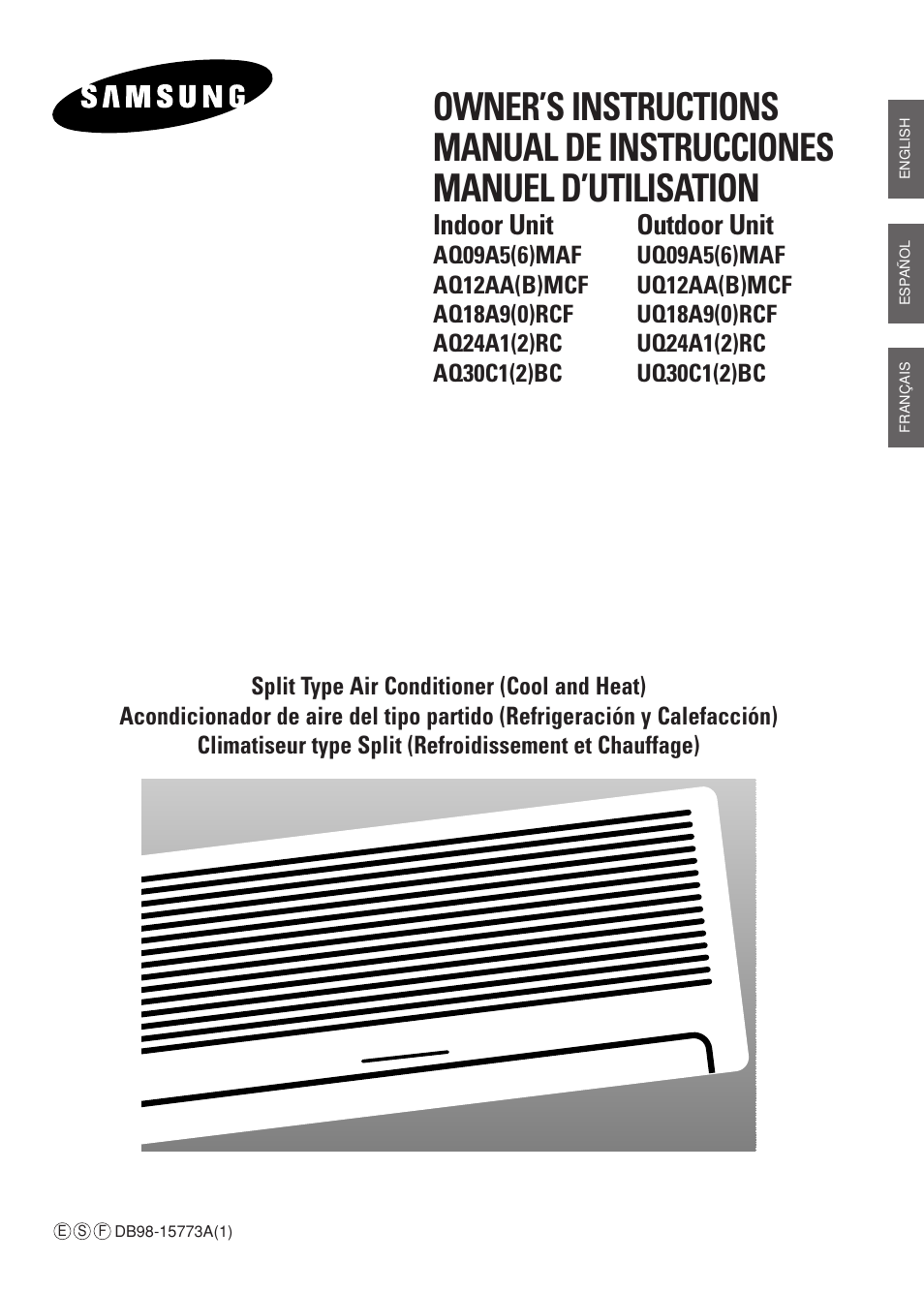 Samsung AQ09A5(6)MAF User Manual | 28 pages