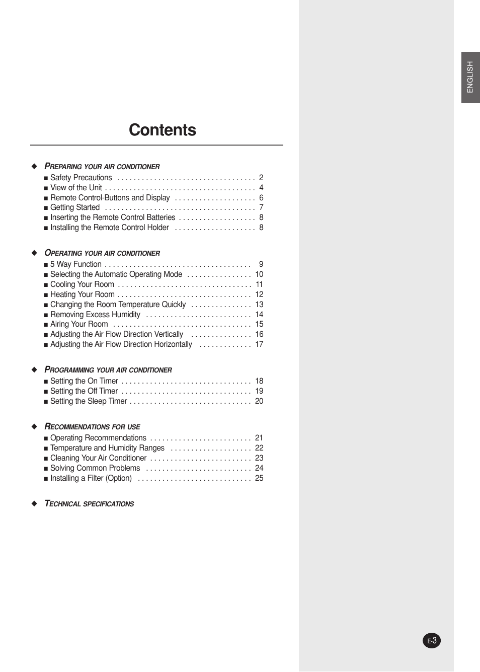Samsung AQ09A5(6)MAF User Manual | Page 3 / 28