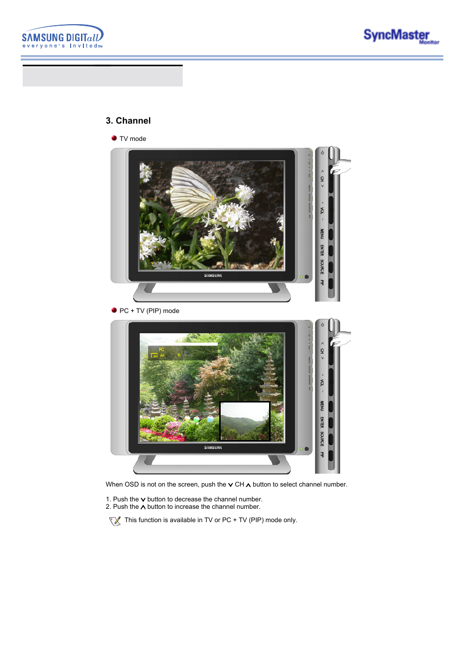 Direct-access features | Samsung 173MP User Manual | Page 33 / 64