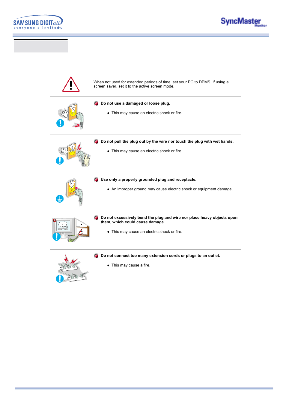 Power | Samsung 173MP User Manual | Page 4 / 64
