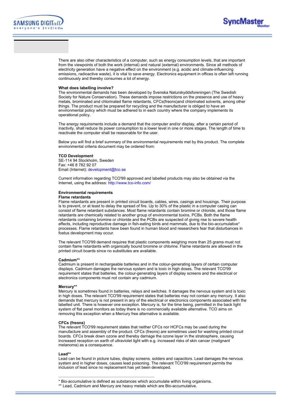 Regulatory | Samsung 173MP User Manual | Page 59 / 64
