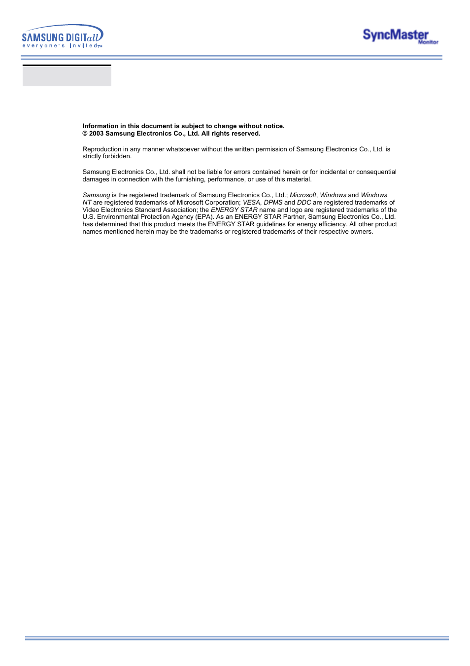 Authority | Samsung 173MP User Manual | Page 64 / 64