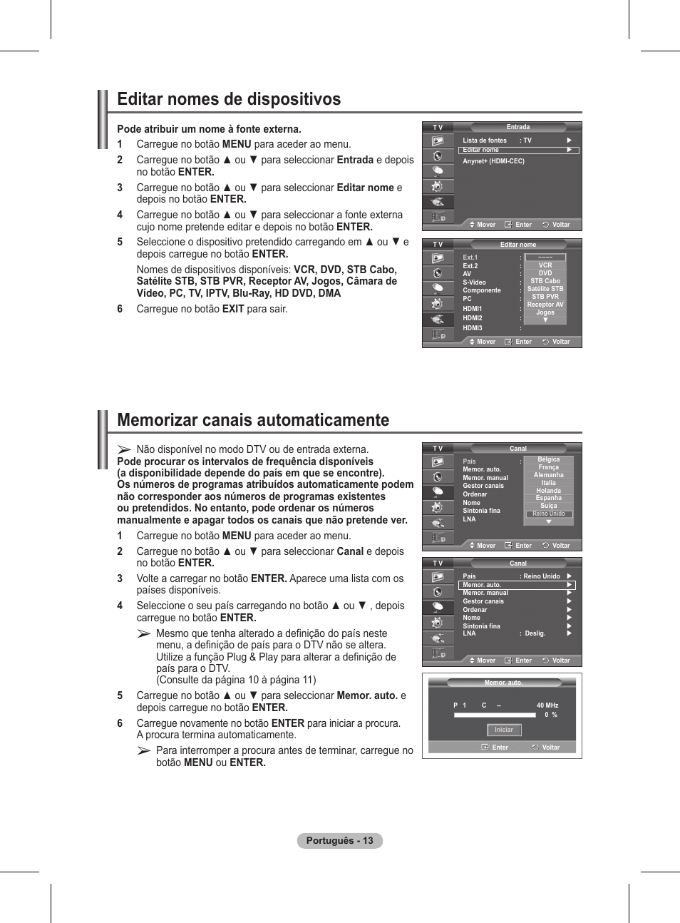 Editar nomes de dispositivos | Samsung BN68-01416A-00 User Manual | Page 331 / 425