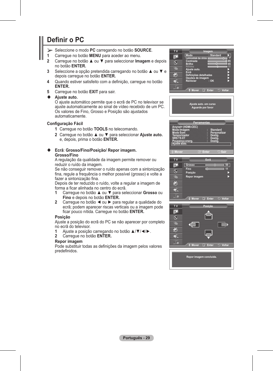 Definir o pc | Samsung BN68-01416A-00 User Manual | Page 347 / 425