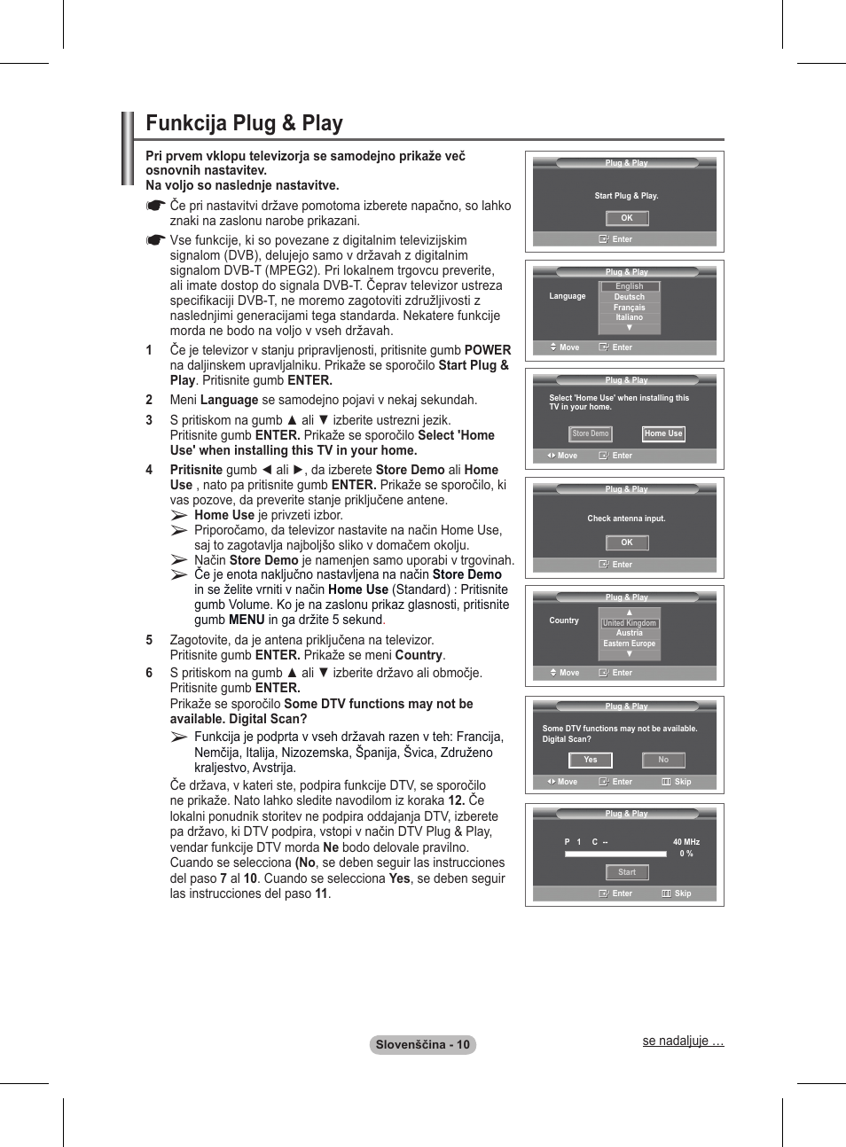 Funkcija plug & play | Samsung BN68-01416A-00 User Manual | Page 381 / 425