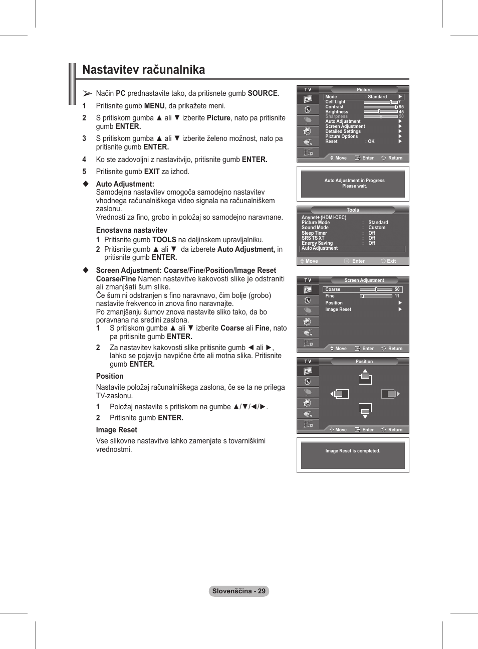 Nastavitev računalnika | Samsung BN68-01416A-00 User Manual | Page 400 / 425