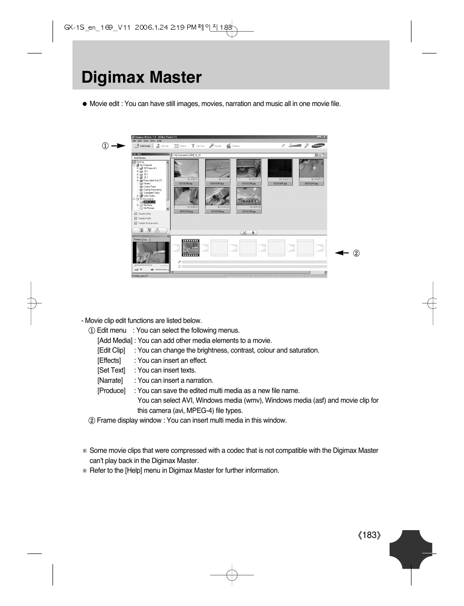 Digimax master | Samsung Digimax GX-1S User Manual | Page 184 / 214