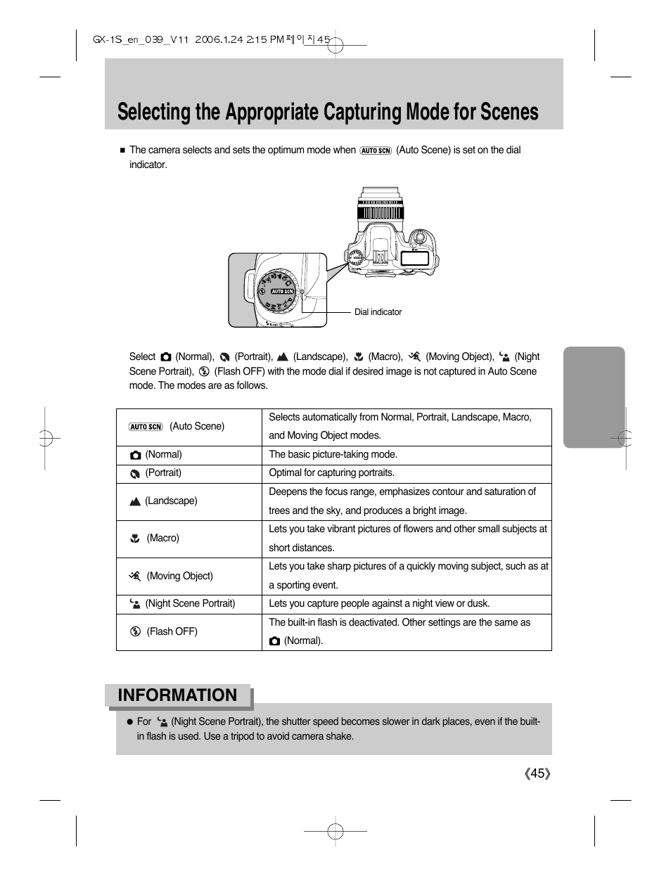 Information | Samsung Digimax GX-1S User Manual | Page 46 / 214