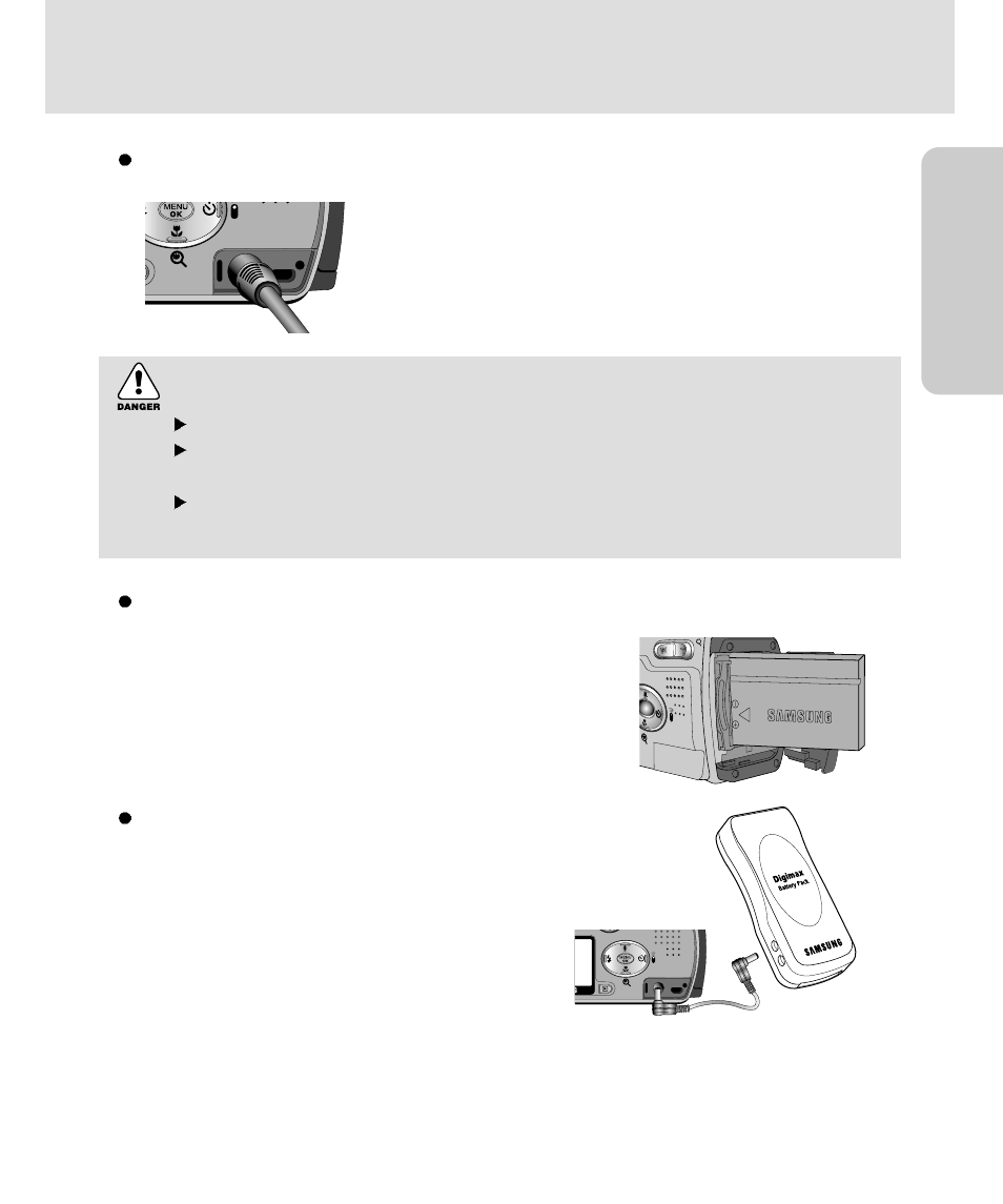 Connecting to power, Ready, Danger | Samsung 3500 User Manual | Page 19 / 140