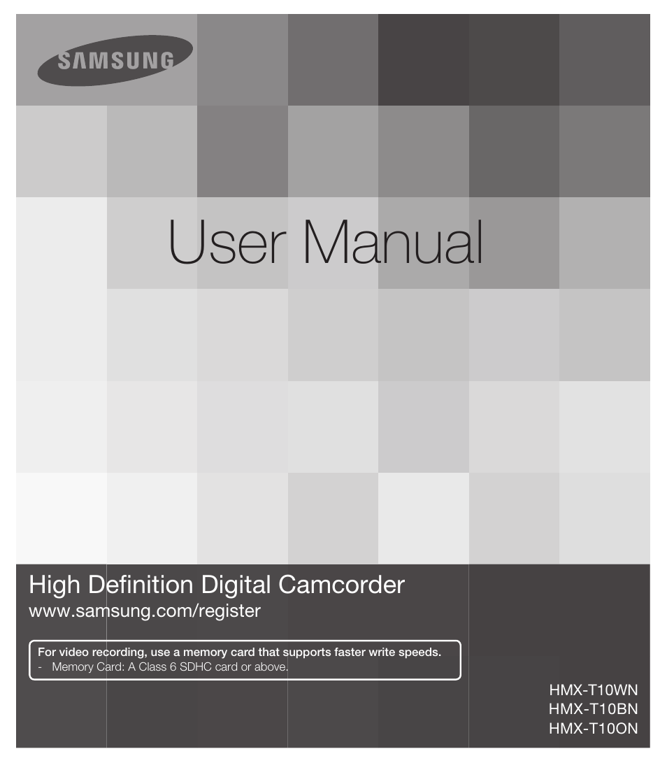 Samsung HMX-T10WN User Manual | 127 pages
