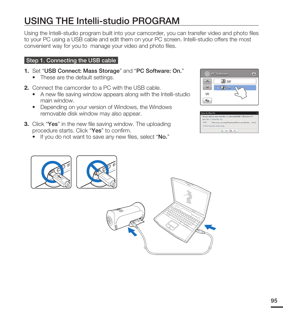 Using the intelli-studio program | Samsung HMX-T10WN User Manual | Page 105 / 127