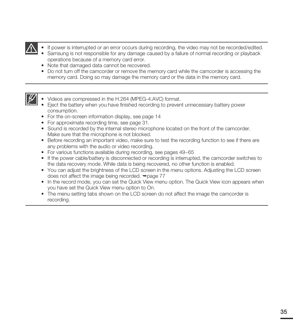 Samsung HMX-T10WN User Manual | Page 45 / 127