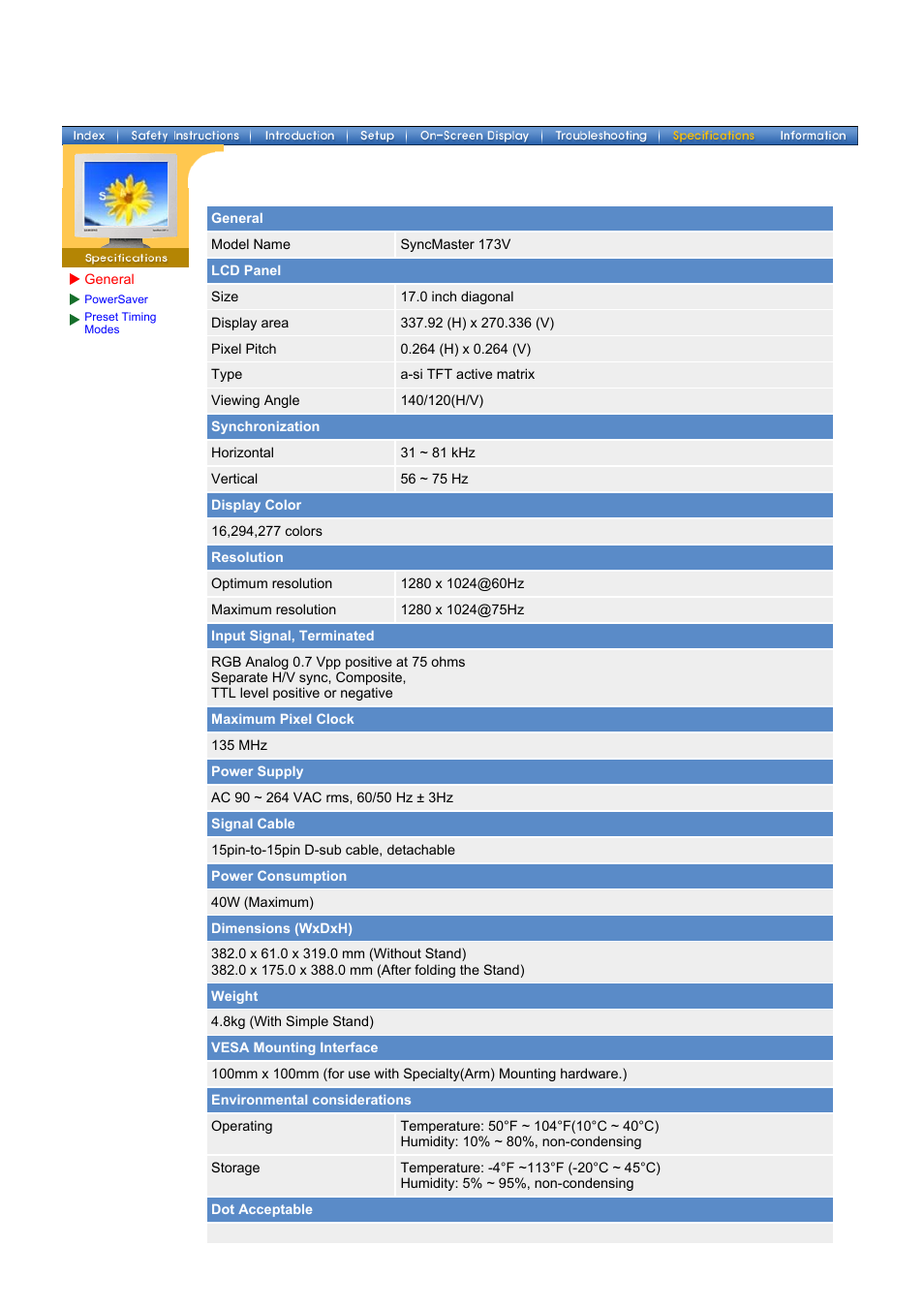 Samsung 152V User Manual | Page 42 / 81