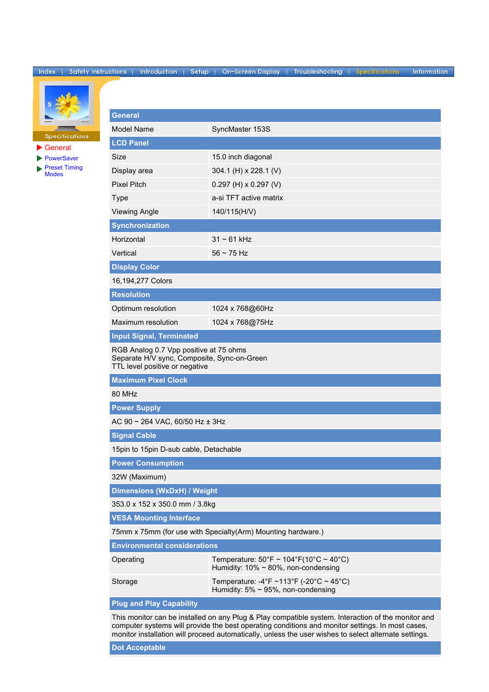 Samsung 152V User Manual | Page 52 / 81