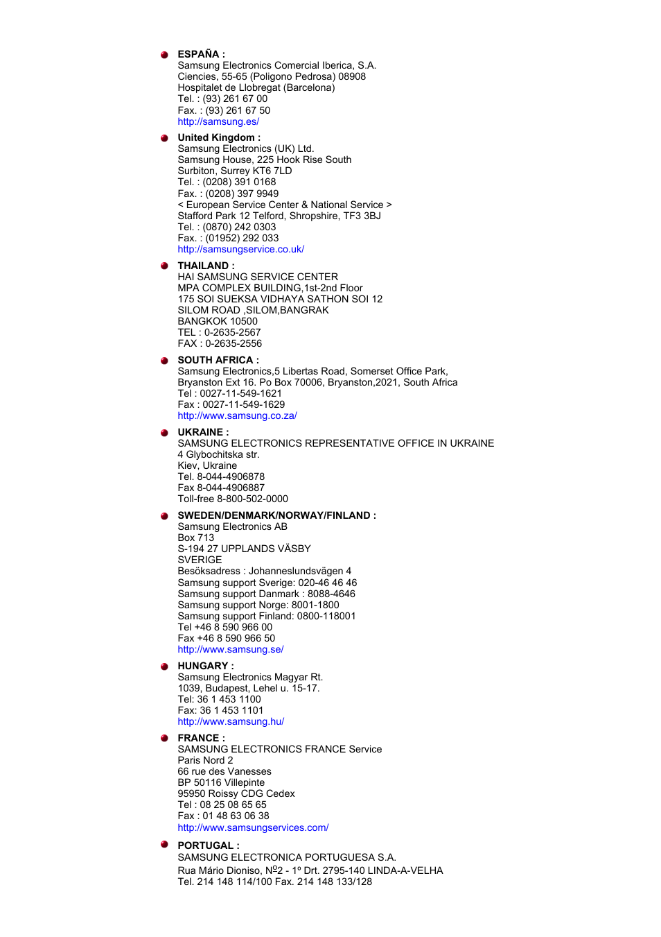 Samsung 152V User Manual | Page 70 / 81