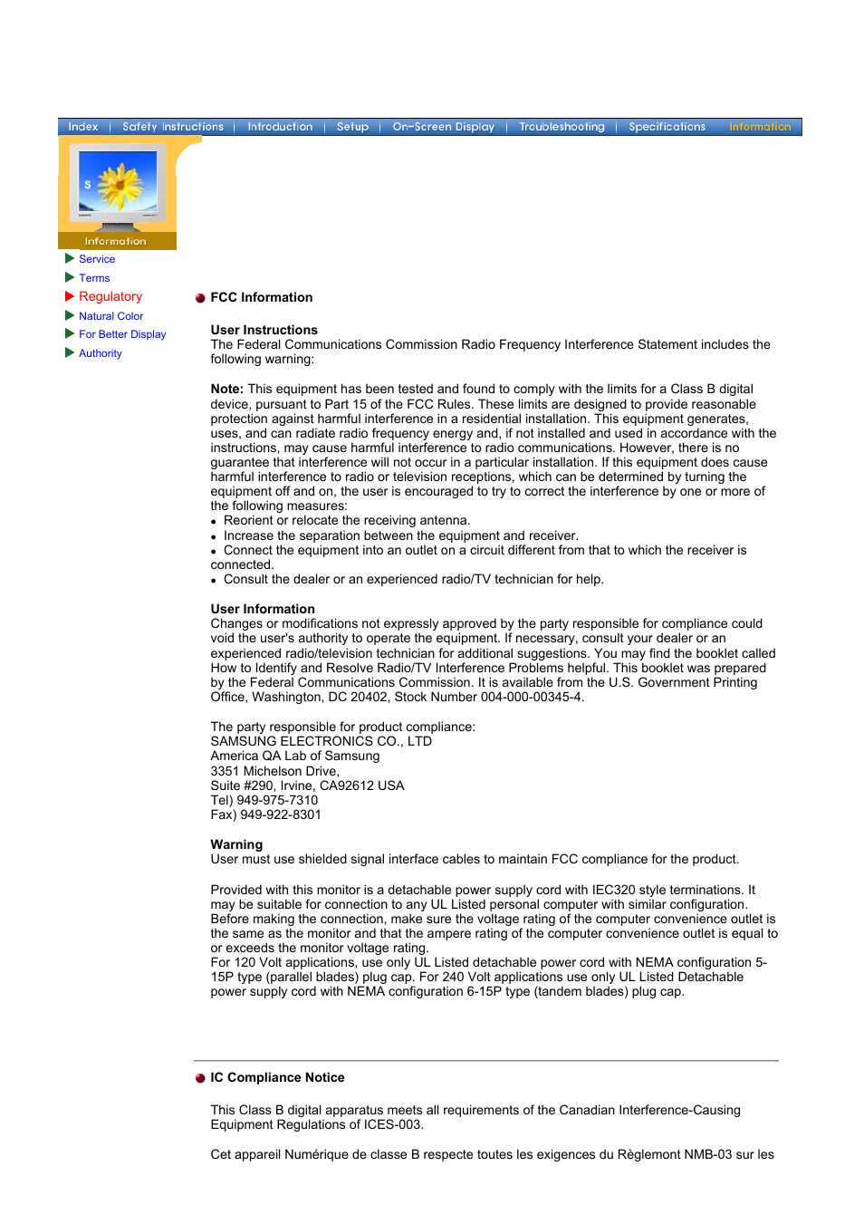 Samsung 152V User Manual | Page 73 / 81