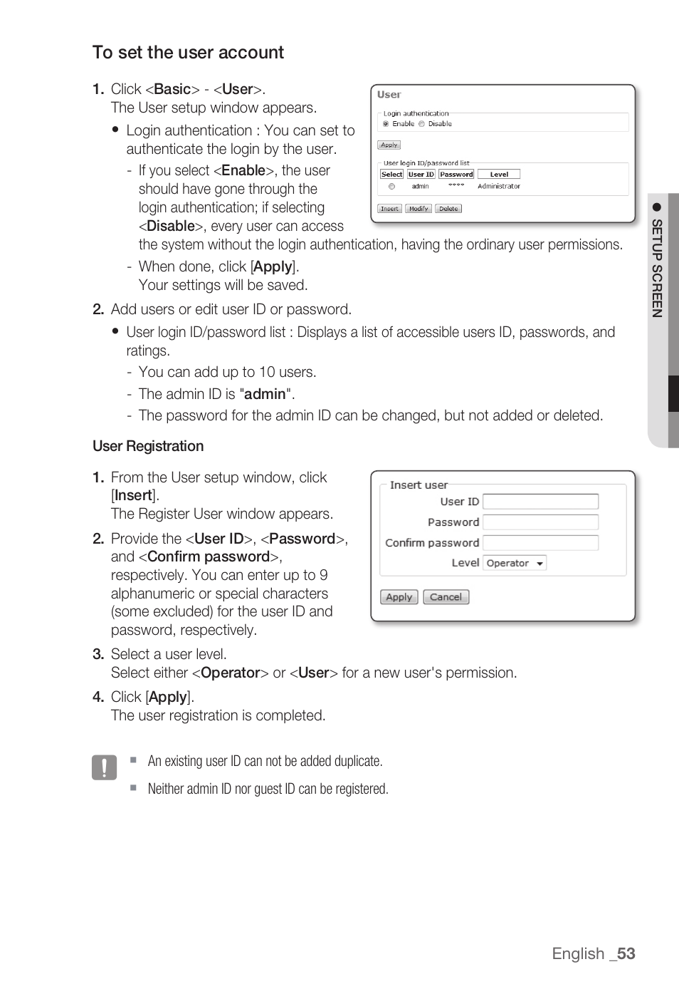 Samsung SNB-3000(P) User Manual | Page 53 / 111