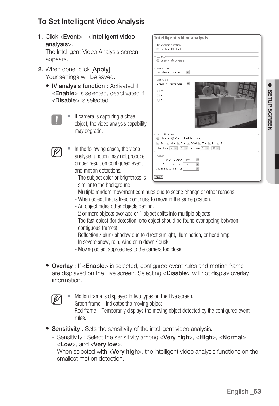 Samsung SNB-3000(P) User Manual | Page 63 / 111