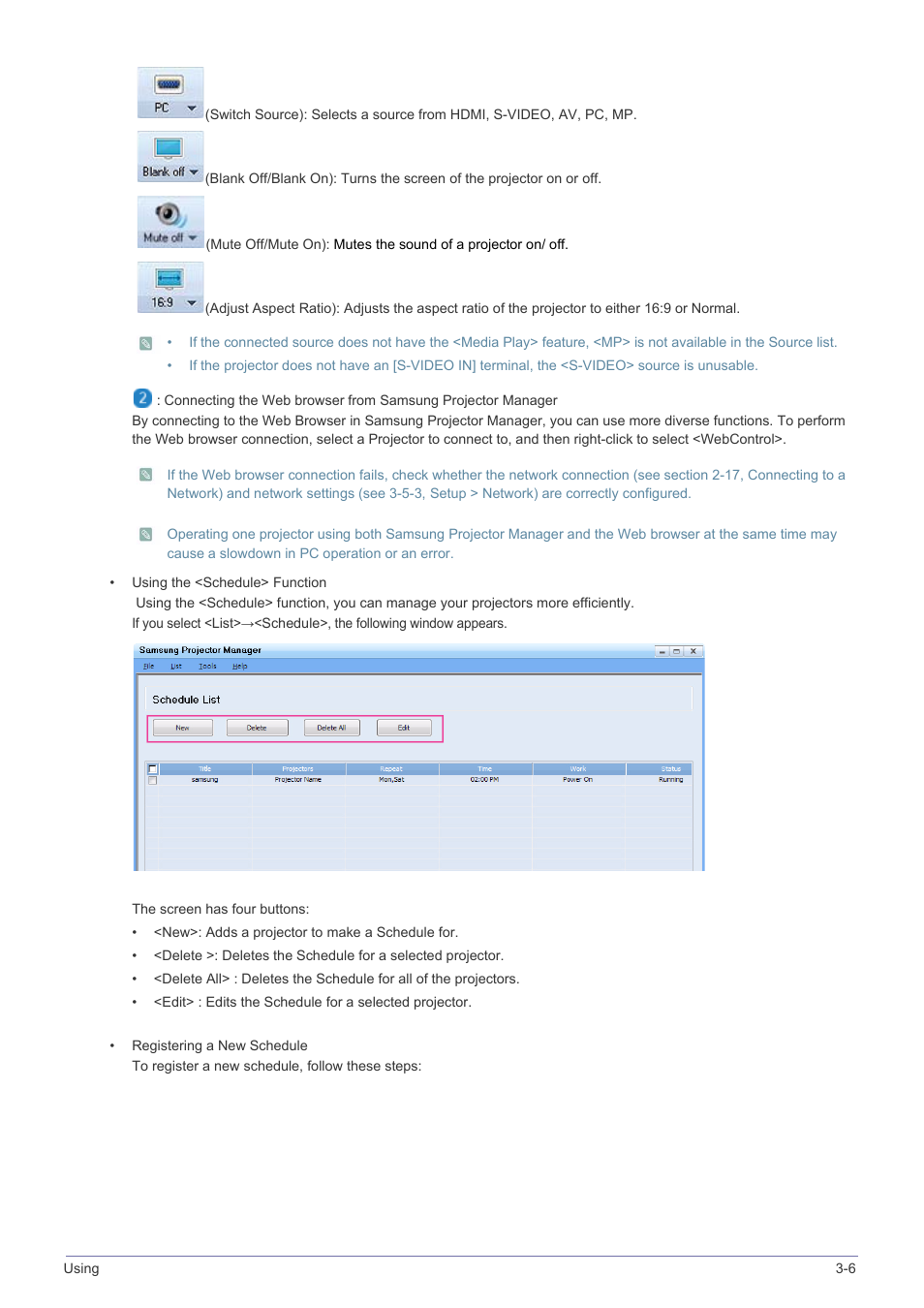 Samsung SP-M305 User Manual | Page 54 / 89