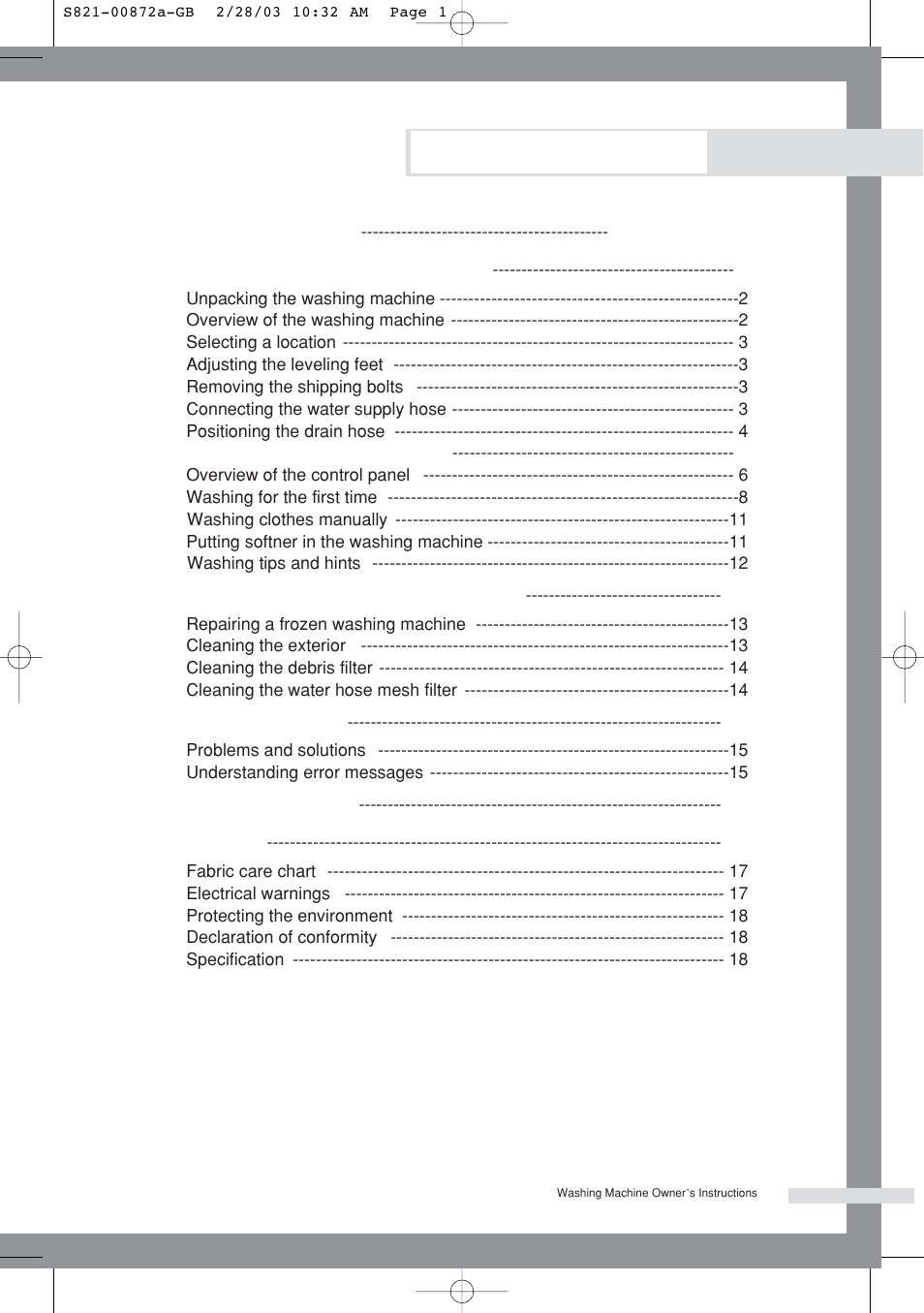 Samsung S821 User Manual | Page 3 / 17