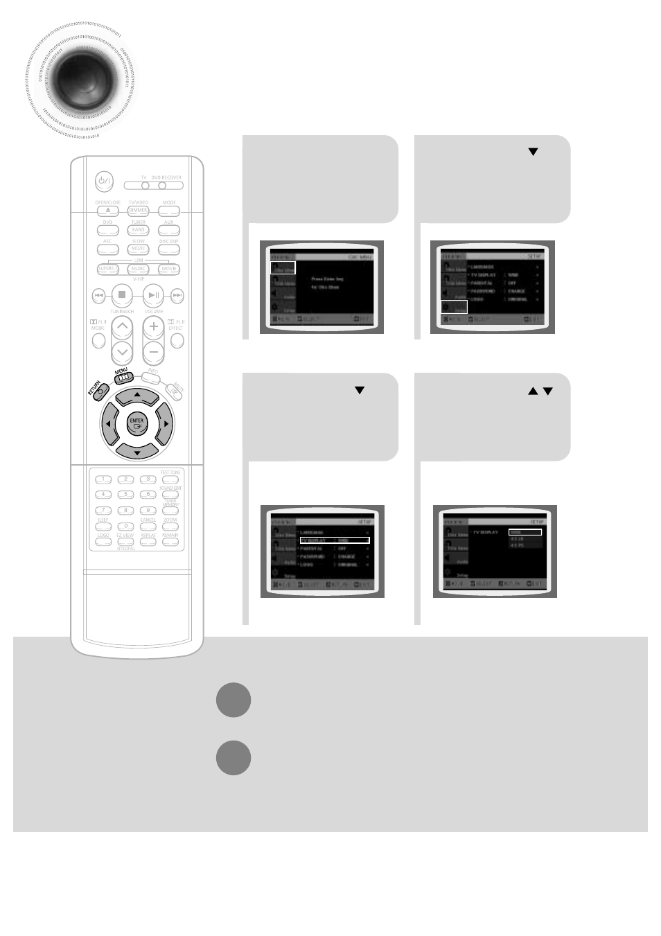 Setting tv screen type, 35 setting tv screen type | Samsung HT-DB650 User Manual | Page 36 / 70