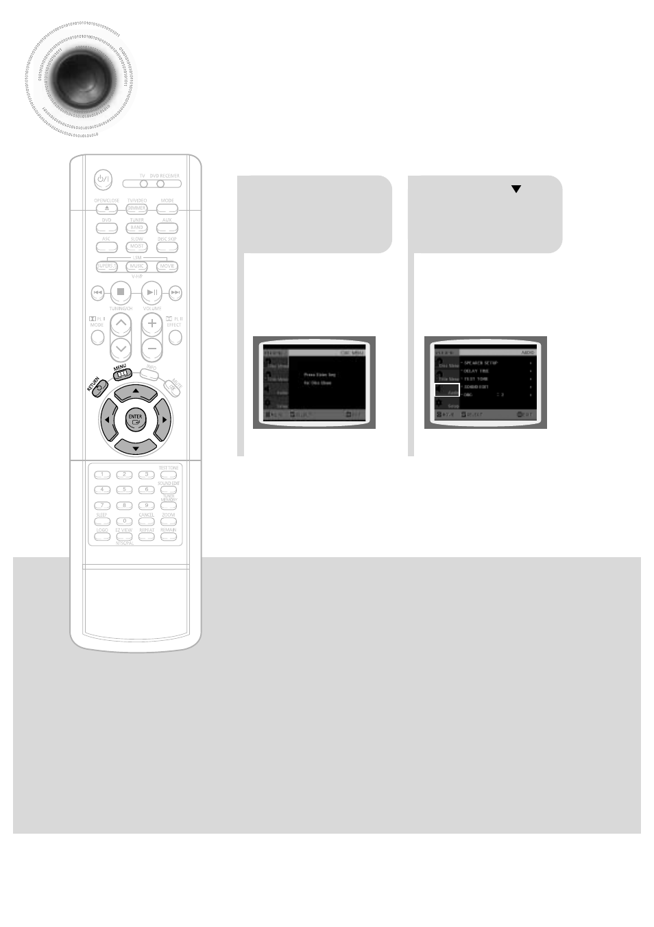 Setting the delay time, Setting the delay time 45 | Samsung HT-DB650 User Manual | Page 46 / 70