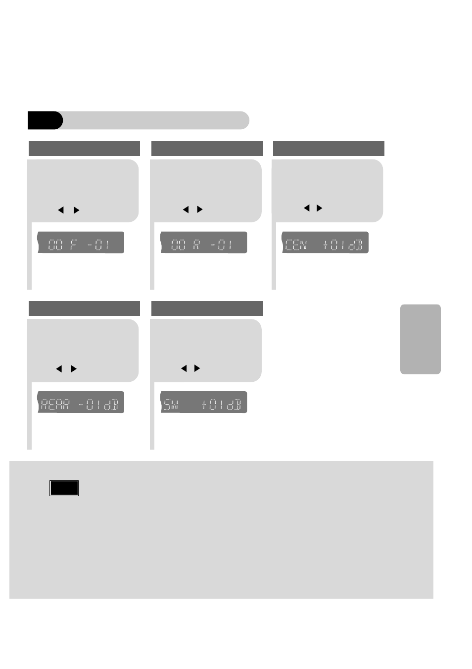 When manually adjusting with the sound edit button, Adjusting center speaker level | Samsung HT-DB650 User Manual | Page 49 / 70