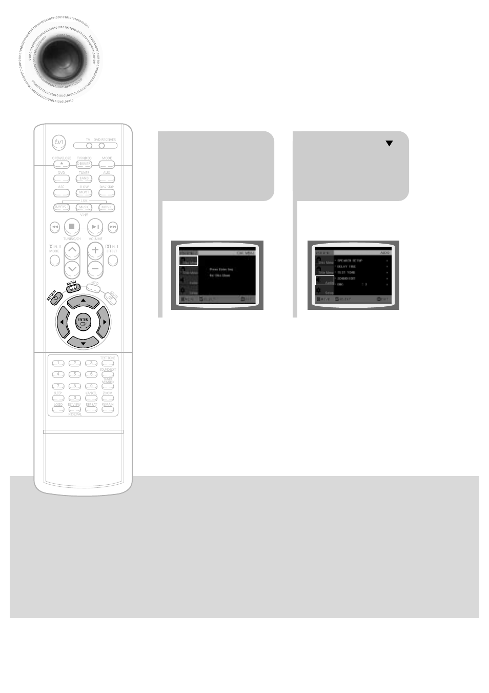 Setting the drc (dynamic range compression), 49 setting the drc | Samsung HT-DB650 User Manual | Page 50 / 70