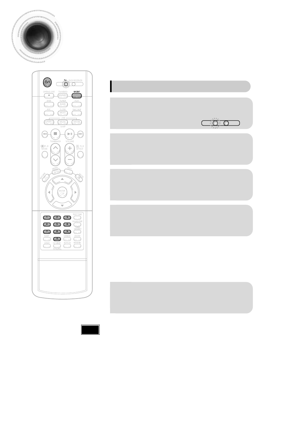 Operating the tv with the remote control, 61 operating the tv with the remote control | Samsung HT-DB650 User Manual | Page 62 / 70