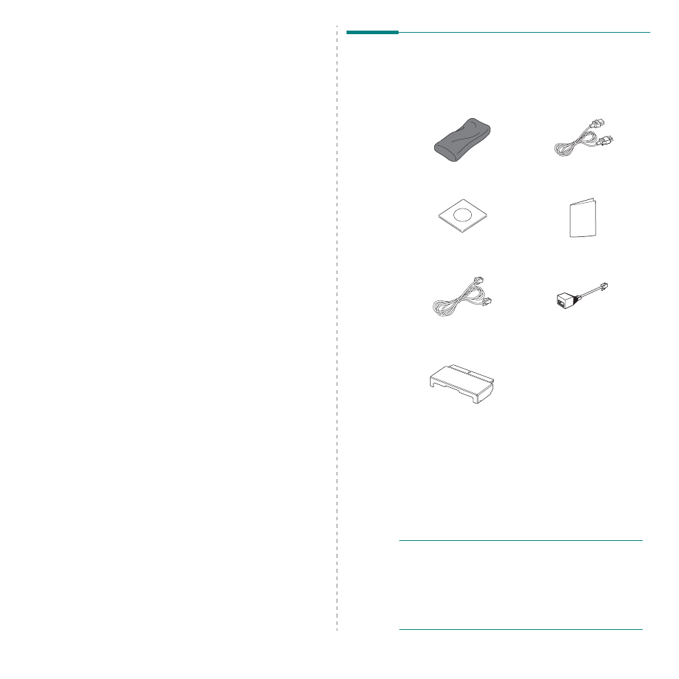 Getting started, Unpacking | Samsung SCX-4521FG User Manual | Page 15 / 117