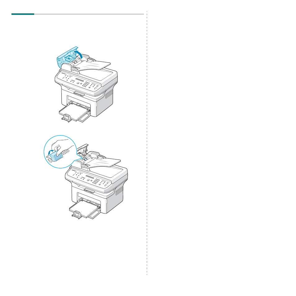 Replacing the adf rubber pad | Samsung SCX-4521FG User Manual | Page 57 / 117